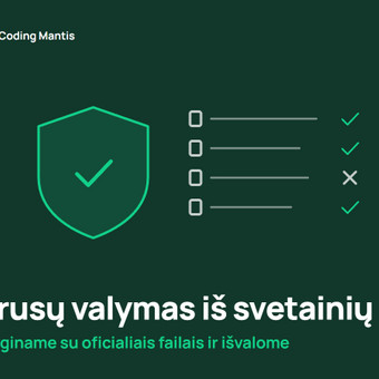 Virusų valymas iš svetainių Druskininkų sav. Coding mantis nuotrauka 13