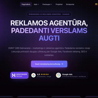 Svetainių talpinimas (Hosting) Kaunas MB Daimanata nuotrauka 3