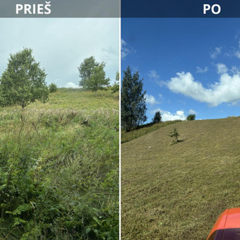 Žolės pjovimas Klaipėda MB Edtra nuotrauka 1