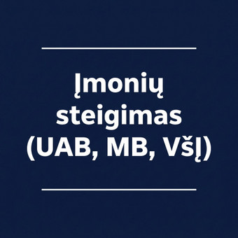 Įmonių steigimas (UAB, MB, VšĮ) Vilnius companyregistration.lt nuotrauka 1