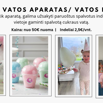 Cukraus vatos aparato nuoma Panevėžys Piniavos padaužos nuotrauka 5
