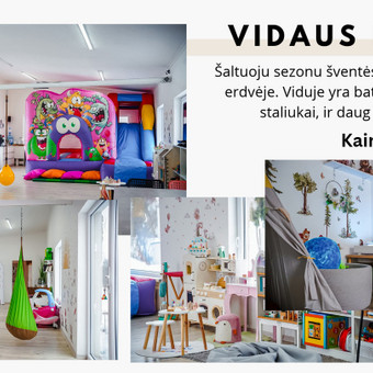 Vidaus erdvė su batutu Panevėžys Piniavos padaužos nuotrauka 1