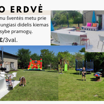 Vidaus ir lauko erdvės nuoma (šiltu sezonu) Panevėžys Piniavos padaužos nuotrauka 2