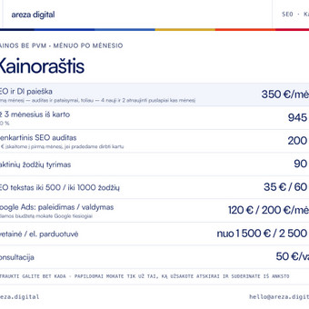 Elektroninė parduotuvė Vilnius Areza Digital nuotrauka 10