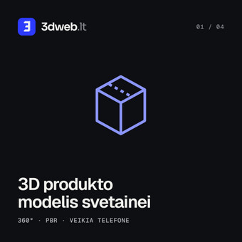 3D produkto modelis svetainei (360°) Vilnius 3dweb.lt nuotrauka 6