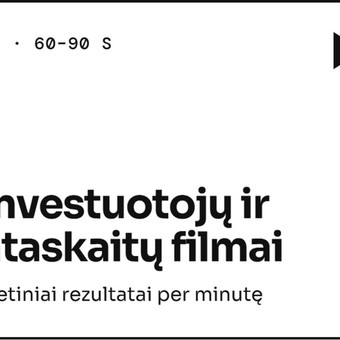 Investuotojų ir ataskaitų filmai Vilnius Plainly.lt nuotrauka 4