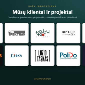 Svetainės kūrimas – START paketas Vilnius Data Innovations, MB nuotrauka 1