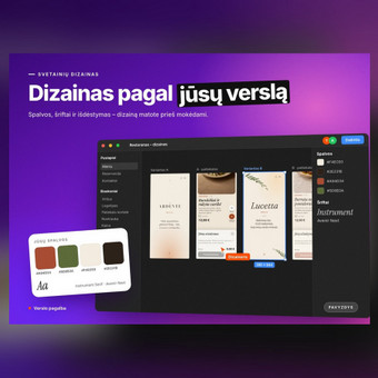 Svetainių dizainas (web design) Vilnius Tomas Butkus nuotrauka 1