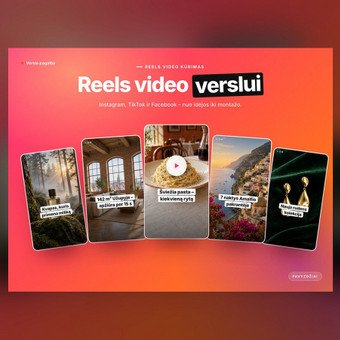 Reels video kūrimas Vilnius Tomas Butkus nuotrauka 7