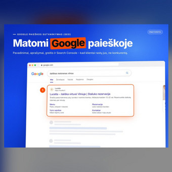 Google paieškos sutvarkymas (SEO pagrindai) Vilnius Tomas Butkus nuotrauka 10