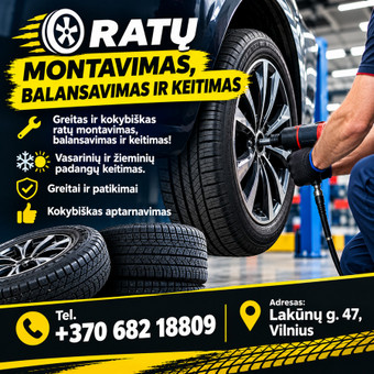Padangų, ratų montavimas Vilnius Valerij Švilpa nuotrauka 1
