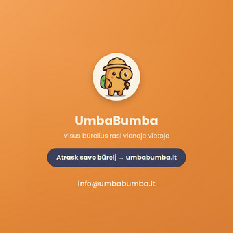 Reklamos skelbimas Vilnius UAB UmbaBumba nuotrauka 4
