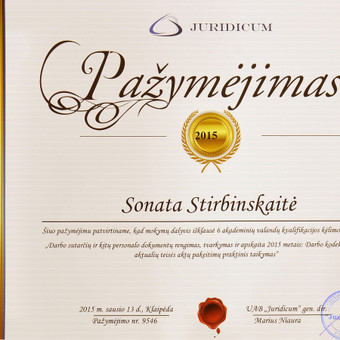 Darbo sutarčių sudarymas. Personalo prašymų ir įsakymo pildymas. Klaipėda Sonata Stirbinskaitė nuotrauka 6 Personalo dokumentacija Klaipėda Sonata Stirbinskaitė nuotrauka 6