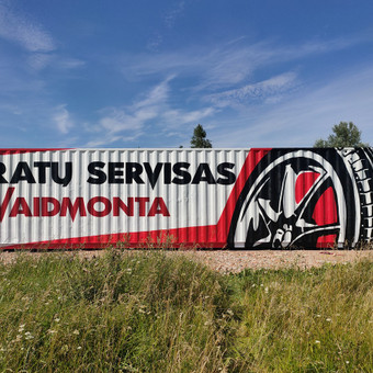 Piešinius galima atlikti ivairiomis technikomis priklausomai nuo situacijos. Galiu atlikti ir be lakavaimo, ir su apsauginiu lakavimu (aerozoliu), profesionaliam lakavimui nukreipiu pas specialistus. Kupiškio rajonas Marius Skrupskis nuotrauka 9 Piešiniai ant metalo, automobilių, jūrinių konteinerių, food truck Kupiškio rajonas Marius Skrupskis nuotrauka 9
