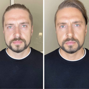 Grimas atliekamas su profesionalia ir kokybiška kosmetika: "MAKE UP FOR EVER", "MAC", "DIOR", "CHANEL", "MAKE-UP ATELIER", kurios garantuoja puikų grimo išsilaikymą. Klaipėda Simona Banytė nuotrauka 19 Vyriškas grimas Klaipėda Simona Banytė nuotrauka 19