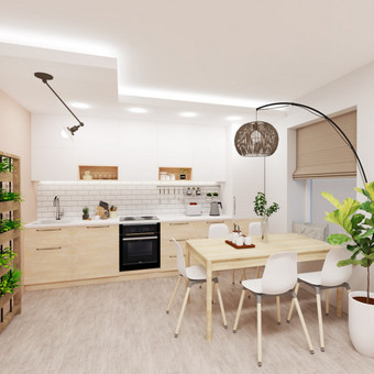 Norite ne tik įsivaizduoti, bet ir matyti kaip atrodys Jūsų namai, 3D vizualizacijos puiki išeitis. Vilnius Bloom House nuotrauka 2 Interjero vizualizacijų kūrimas Vilnius Bloom House nuotrauka 2