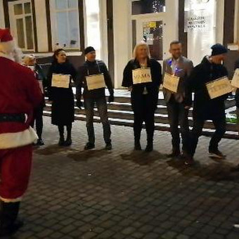 Kalėdų senelis šventėje Klaipėdos rajonas Pramogų Patruliai nuotrauka 2