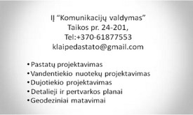 Pastatų ir inžinerinių tinklų projektavimas Pastatų ir inžinerinių tinklų projektavimas