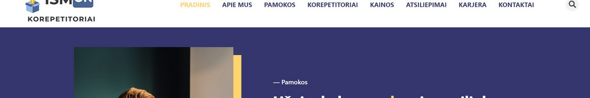 Interneto svetainių kūrimas El. parduotuvių kūrimas