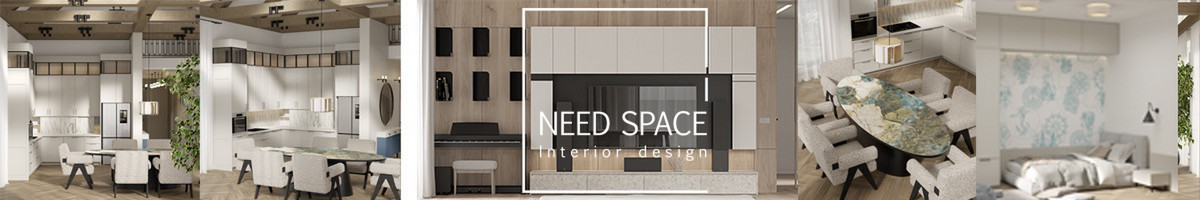 I Need Space: brėžiniai, baldų parinkimas, 3d vizualizacijos