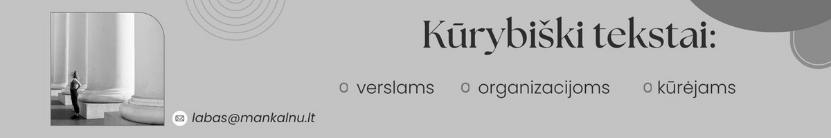 Kūrybiškų tekstų kūrėja