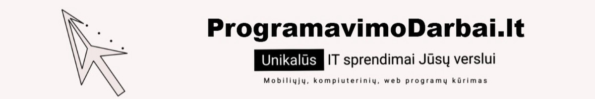 Unikalių programų, svetainių kūrimas