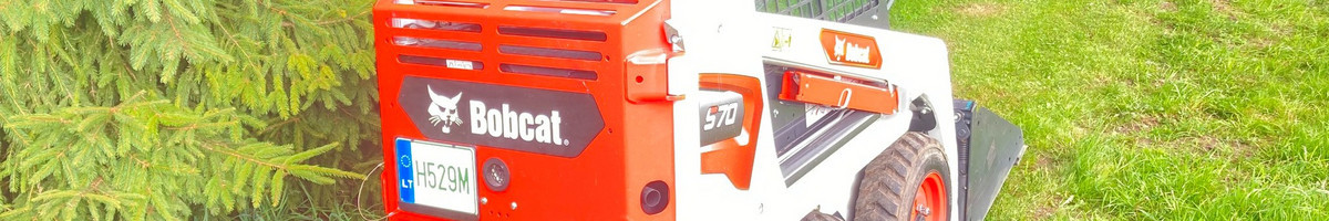 Bobcat S70 paslaugos: griovimas + žemės darbai