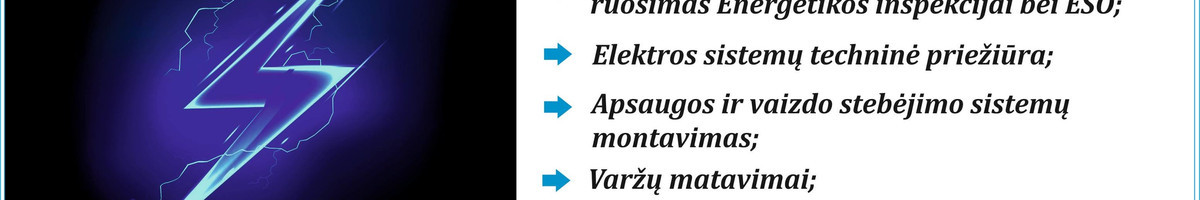 Elektriko paslaugos, elektros instaliacijos darbai