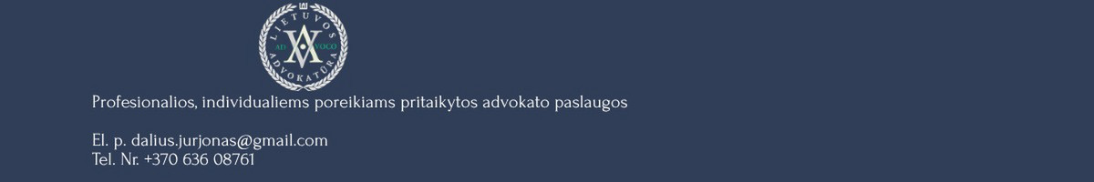 Profesionalios advokato paslaugos