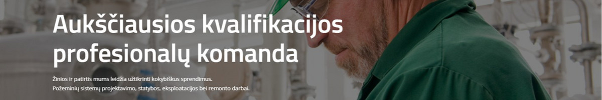 Vidaus ir lauko dujotiekio projektavimas ir statyba