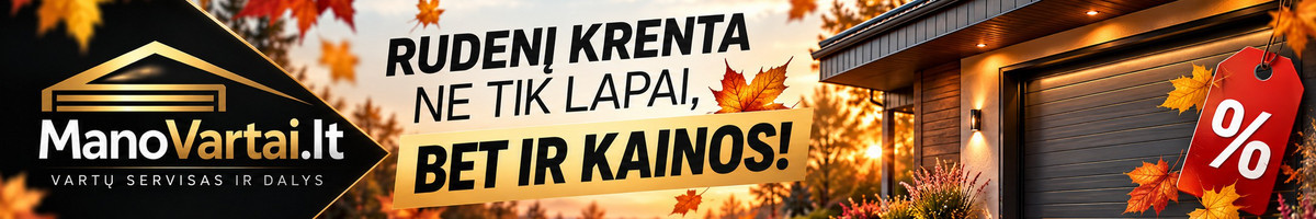 Garažo vartai, automatika, montavimas Greitai Ir Paprastai