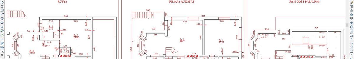 Matininko paslaugos, Kadastriniai matavimai, Namo pridavimas