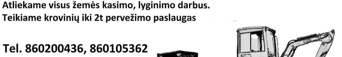 Mini ekskavatorius ir Bobcat, polių gręžimas