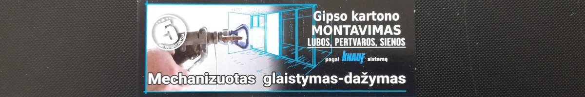 Gipso kartono montavimas nuo 10€/m²