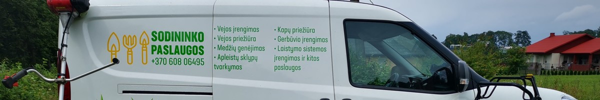 Visos sodininko/aeravimo/vejos pjovimo paslaugos