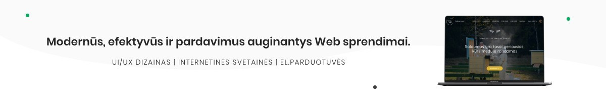 Modernūs, efektyvūs ir pardavimus auginantys Web sprendimai.