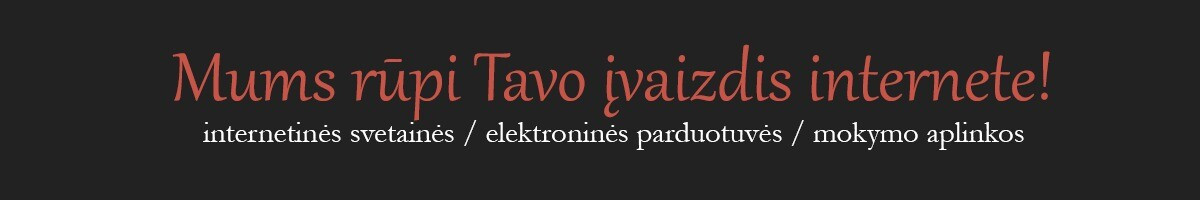 Internetinių svetainių kūrimas - geromis kainomis!