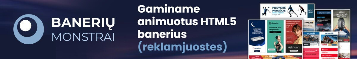 Animuotų Html5 banerių kūrimas