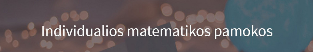 Individualios matematikos pamokos