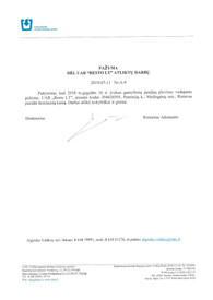 Sertifikatai, pažymėjimai ir kt.