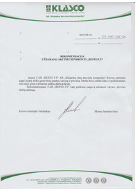 Sertifikatai, pažymėjimai ir kt.