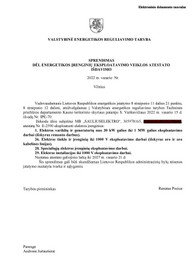 Sertifikatai, pažymėjimai ir kt.