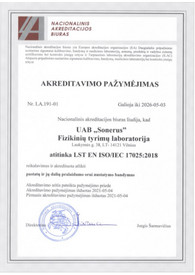 Sertifikatai, pažymėjimai ir kt.