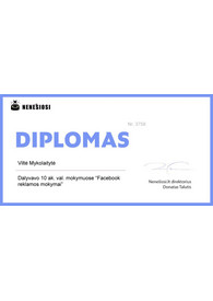 Sertifikatai, pažymėjimai ir kt.