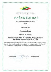 Sertifikatai, pažymėjimai ir kt.