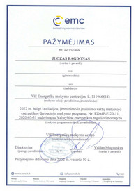 Sertifikatai, pažymėjimai ir kt.