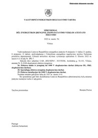 Sertifikatai, pažymėjimai ir kt.