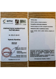 Sertifikatai, pažymėjimai ir kt.