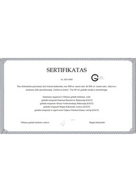 Sertifikatai, pažymėjimai ir kt.