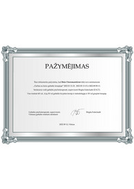 Sertifikatai, pažymėjimai ir kt.